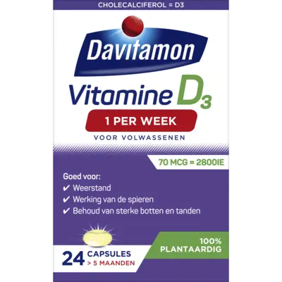 pdp-image-Davitamon Vitamin D1 volwassenen 100% plantaardig