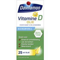 Een afbeelding van Davitamon Vitamine d olie voor baby's en kinderen