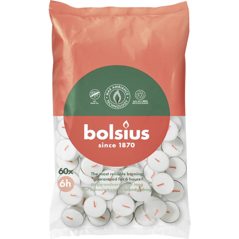 Een afbeelding van Bolsius Theelicht 6 uurs