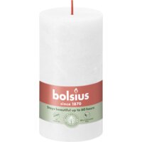 Een afbeelding van Bolsius Rustieke kaars wit 13cm