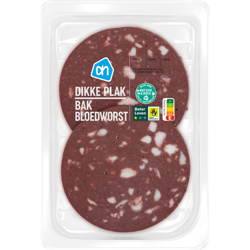 Een afbeelding van AH Bakbloedworst dikke plak