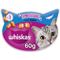 Een afbeelding van Whiskas Temptations zalm kattensnacks