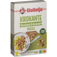 Een afbeelding van Bolletje Krokante hazelnoot & amandel muesli
