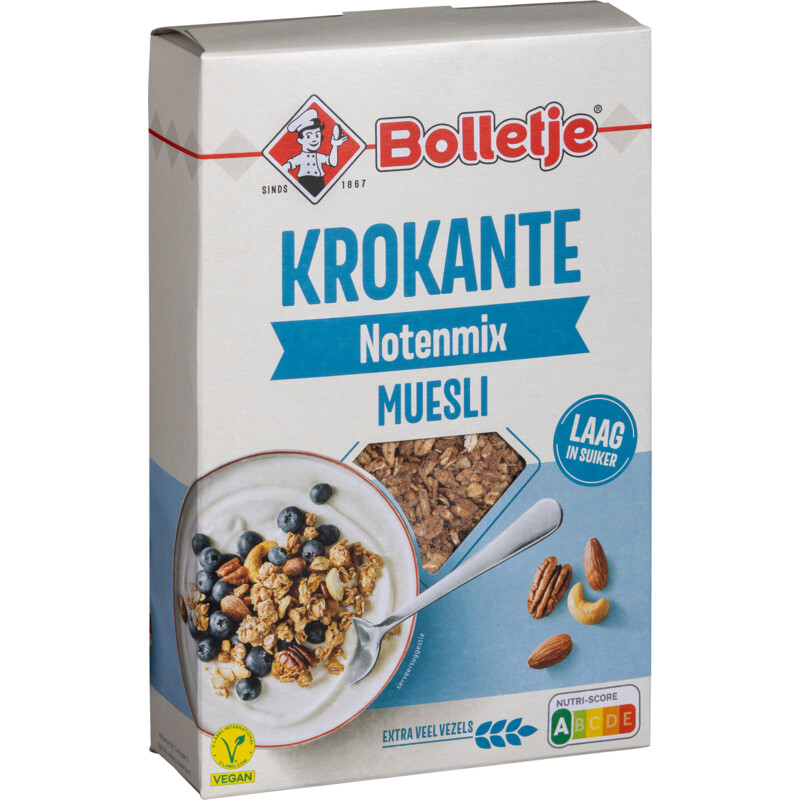 Een afbeelding van Bolletje Krokante notenmix muesli