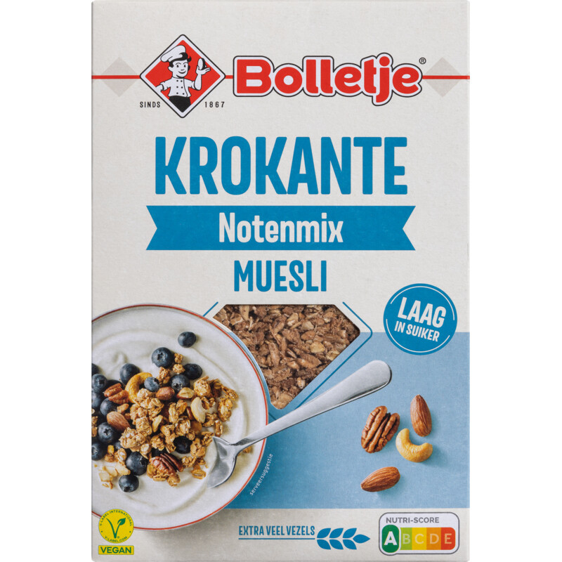 Een afbeelding van Bolletje Krokante notenmix muesli