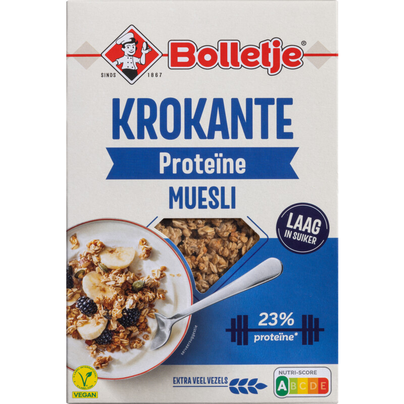 Een afbeelding van Bolletje Krokante muesli proteine