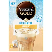 Een afbeelding van Nescafé Gold iced latte vanilla oploskoffie