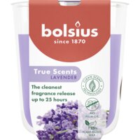 Een afbeelding van Bolsius True scents geurglas lavender 8cm
