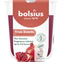 Bolsius True scents geurglas pomegranate 8cm