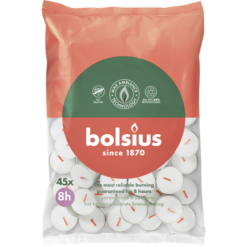 Een afbeelding van Bolsius Theelicht 8 uurs