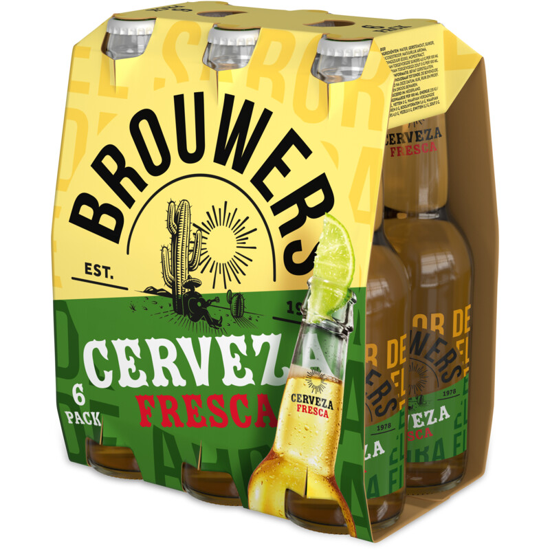 Een afbeelding van Brouwers Cerveza fresca 6-pack