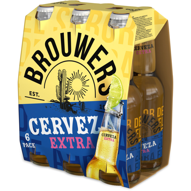 Een afbeelding van Brouwers Cerveza extra 6-pack