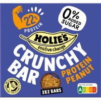 Een afbeelding van Holie's Crunchy bar protein peanut
