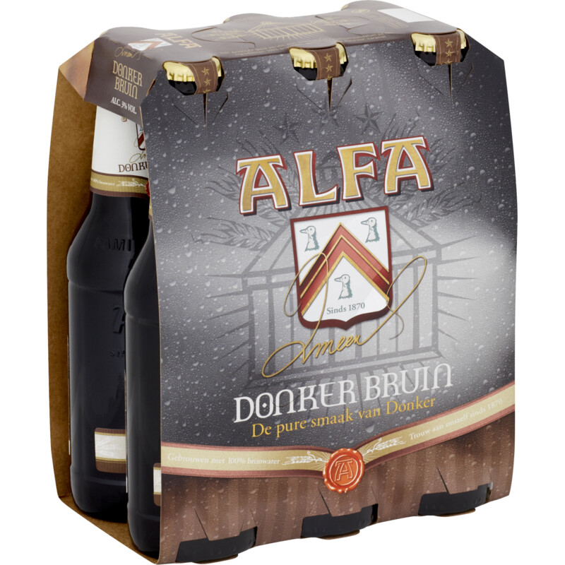 Een afbeelding van Alfa Oud bruin 6-pack