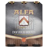 Alfa Donker bruin 6-pack