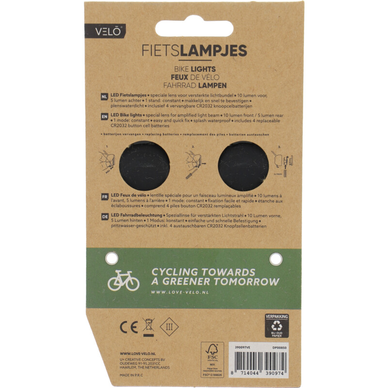 Een afbeelding van Velo Fietsverlichting led bulb