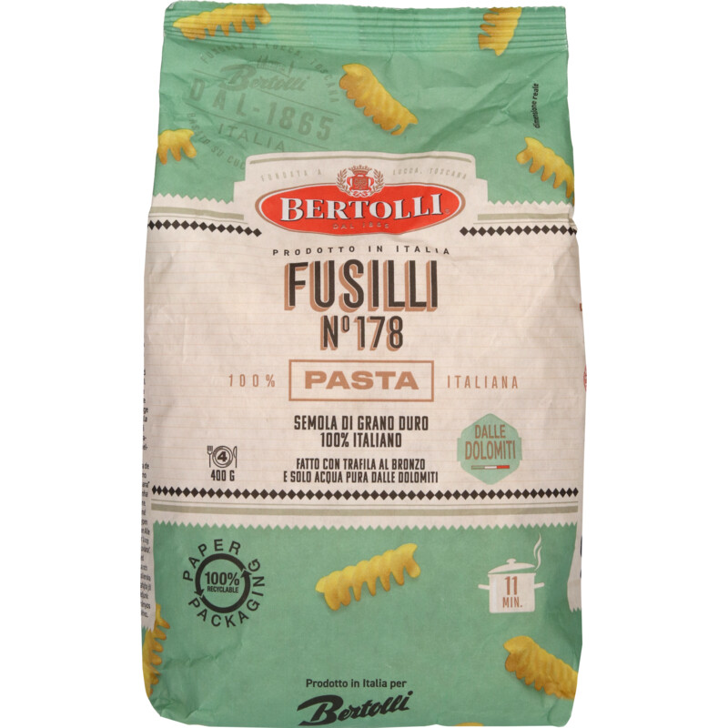 Een afbeelding van Bertolli Pasta fusilli no 178