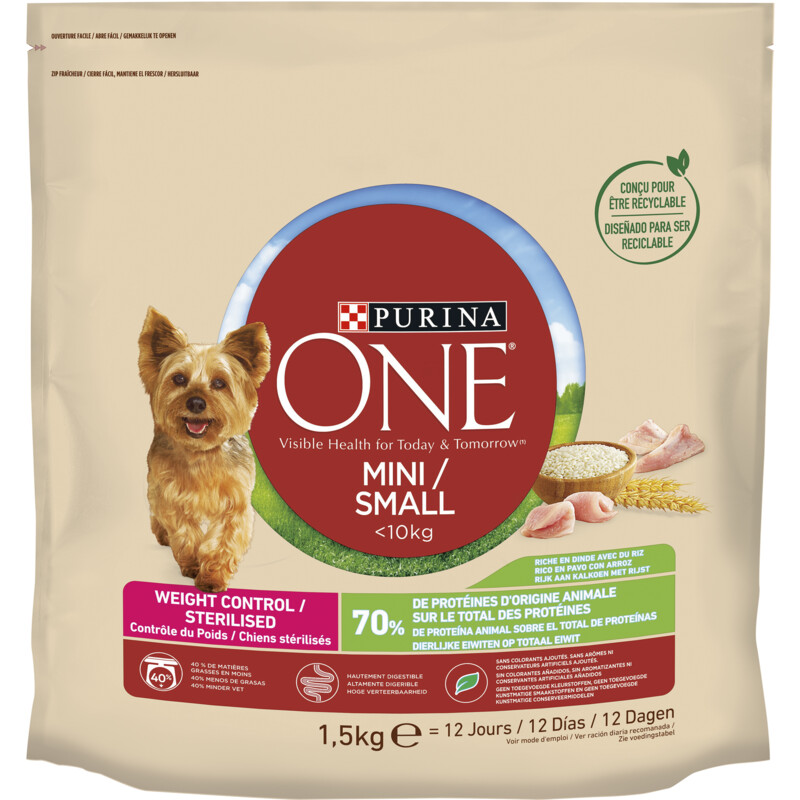 Een afbeelding van Purina Mini weight control dog bel