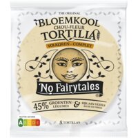 Een afbeelding van No Fairytales Bloemkool volkoren tortilla