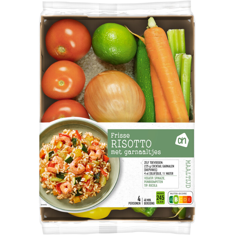 Een afbeelding van AH Frisse risotto met garnaal verspakket