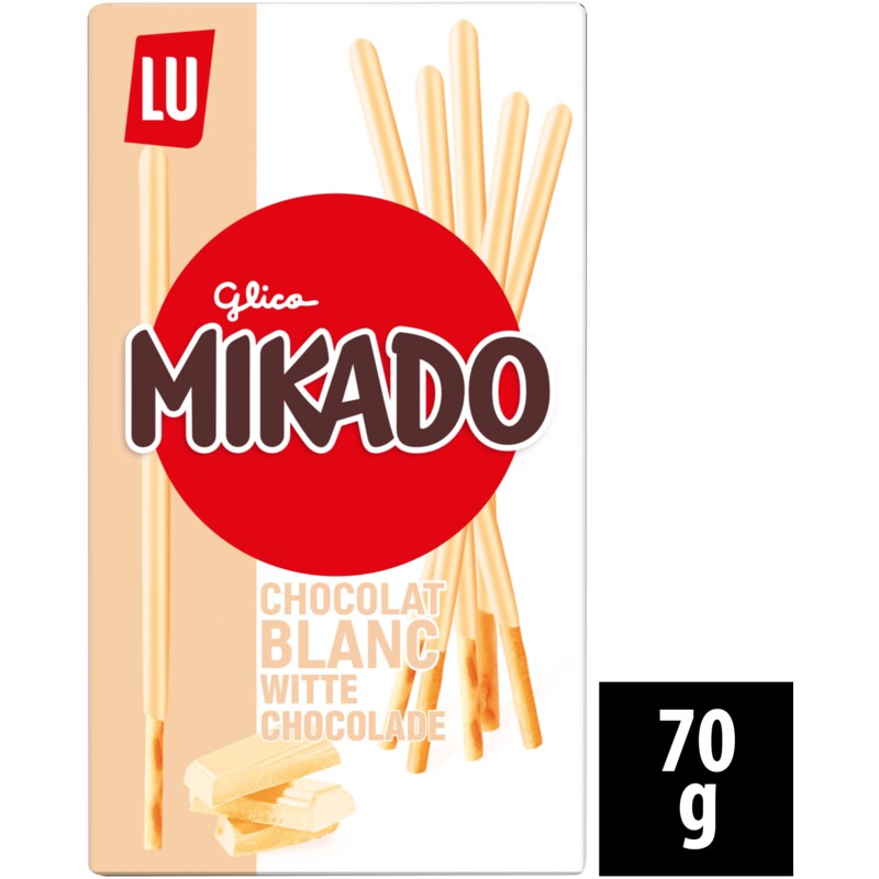 Een afbeelding van LU Mikado witte chocolade