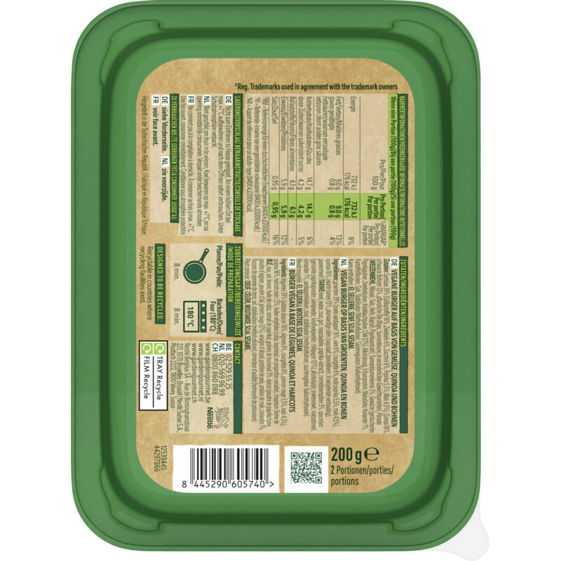 Een afbeelding van Garden Gourmet Zoete aardappel burger deluxe