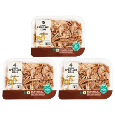 pdp-image-AH Scharrel gebraden kipflakes kebab 3-pack