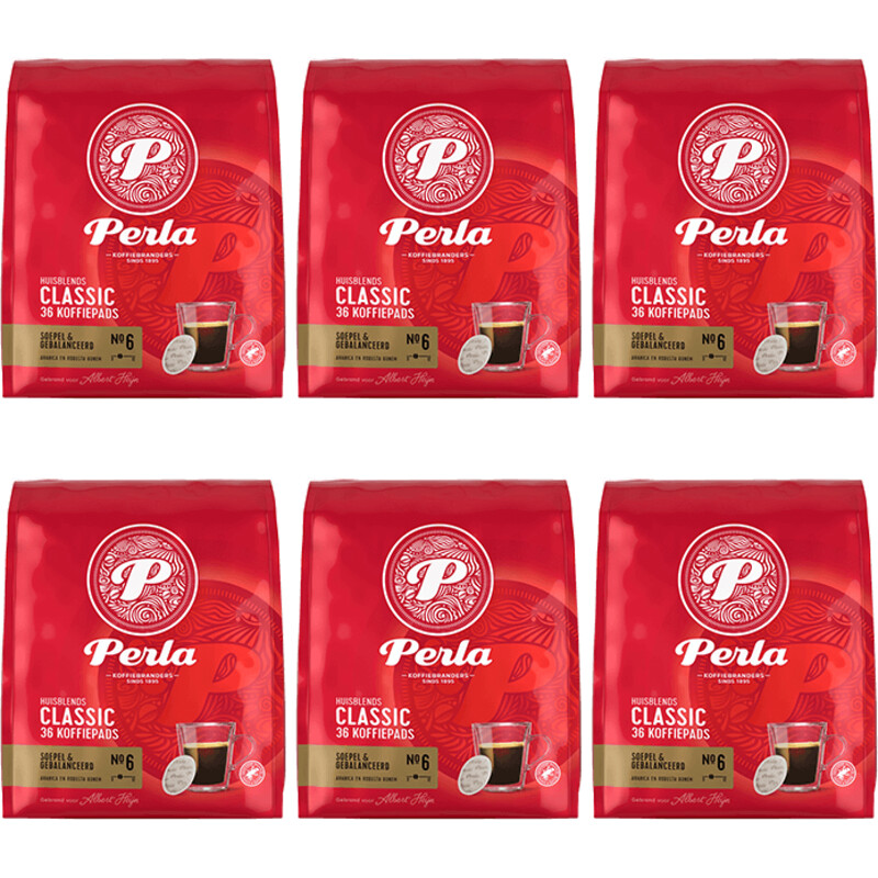 Een afbeelding van Perla Huisblends Classic koffiepads 6-pack