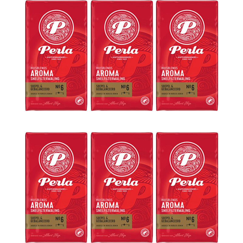 Een afbeelding van Perla Huisblends Aroma Snelfiltermaling 6-pack