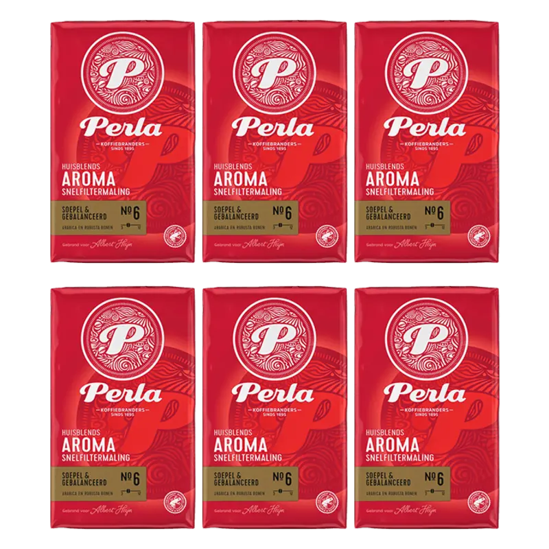 Perla Huisblends Aroma snelfiltermaling 6-pack