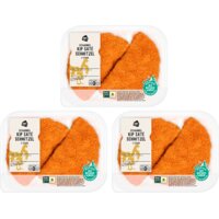 Een afbeelding van AH Scharrel kipsateschnitzel 2 stuks 3-pack