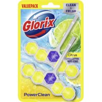 Een afbeelding van Glorix Power5 citrus duo pack wc-blok 2-pack