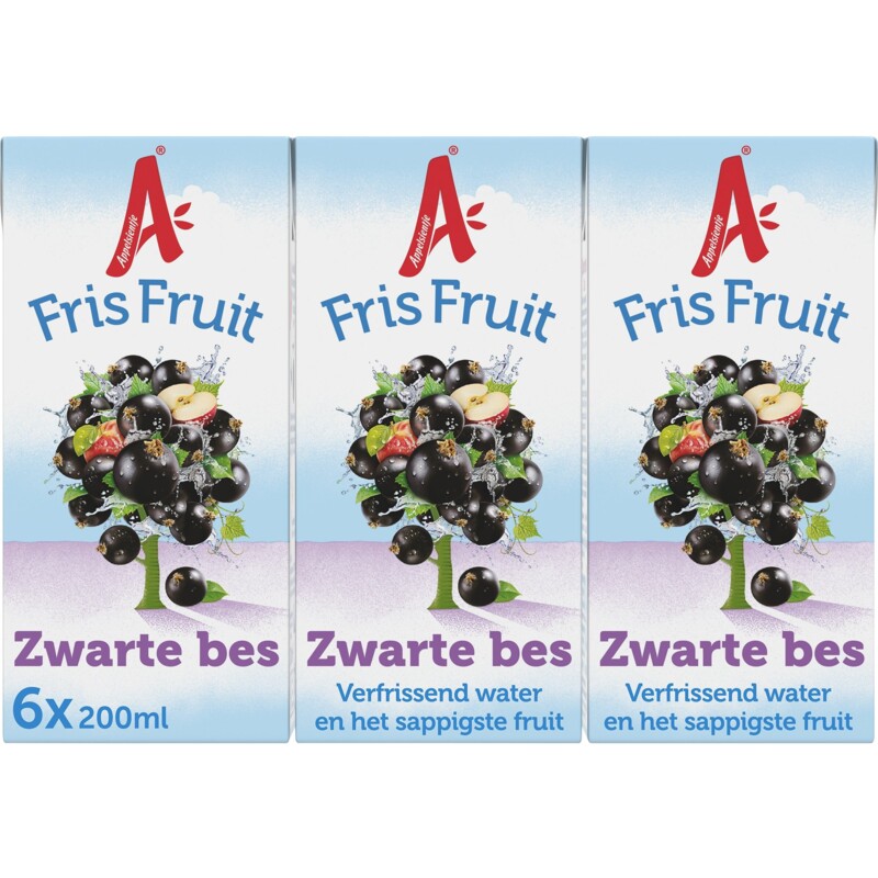 Een afbeelding van Appelsientje Fris fruit zwarte bes 6-pack