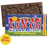 Een afbeelding van Tony's Chocolonely Reep B&J donkere melk brownie