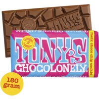 Een afbeelding van Tony's Chocolonely Reep melk choco chip cookie