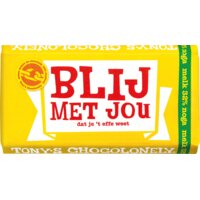 Een afbeelding van Tony's Chocolonely Reep melk noga blij met jou