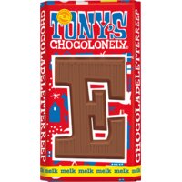 Afbeelding van Tony's Chocolonely Melkchocolade letterreep E