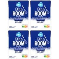 Een afbeelding van AH Slagroom houdbaar 4-pack