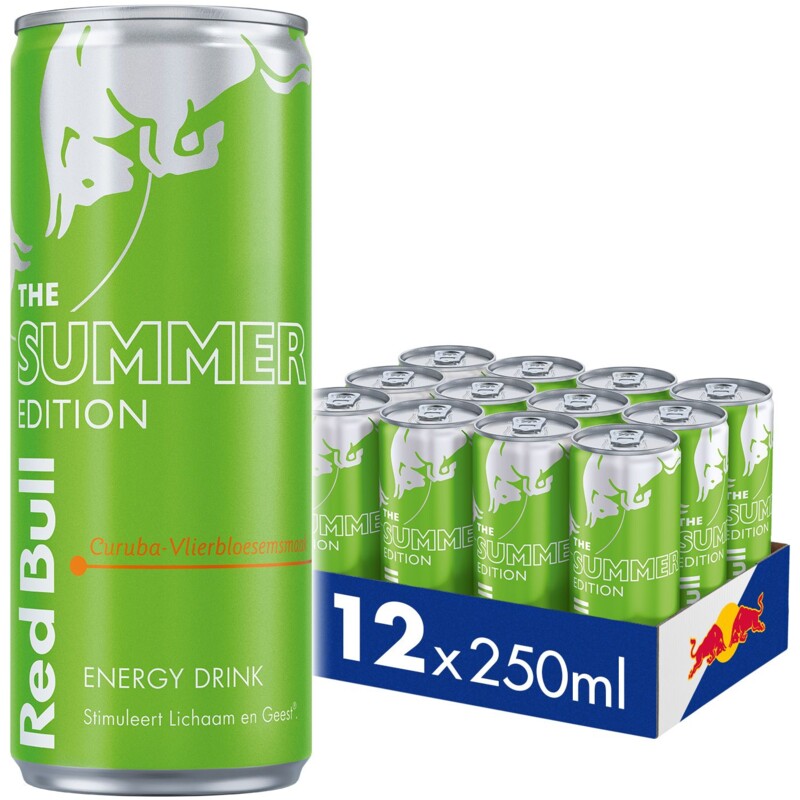Red Bull Energy drink curubaelderflower 12pack bestellen Albert Heijn