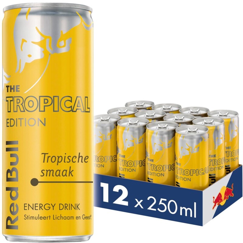 Red Bull Energy drink tropical 12pack bestellen Albert Heijn
