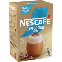 Een afbeelding van Nescafé Cappuccino decaf oploskoffie