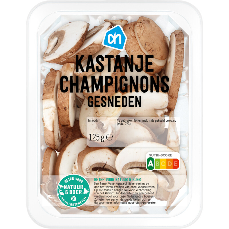 Een afbeelding van AH Gesneden kastanjechampignons
