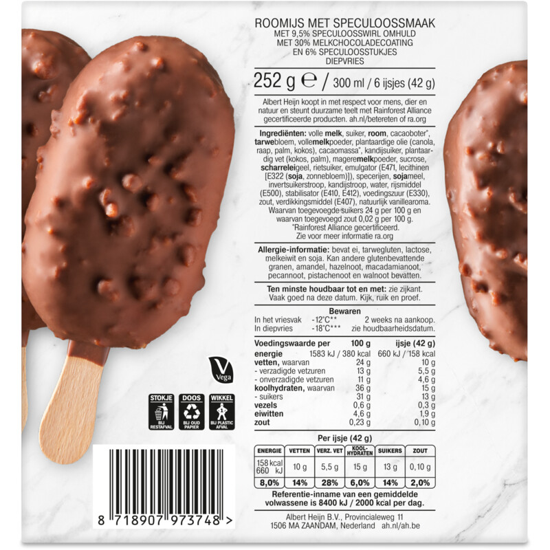 Een afbeelding van AH Mini speculoos choco's