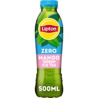 Een afbeelding van Lipton Zero green ice tea mango