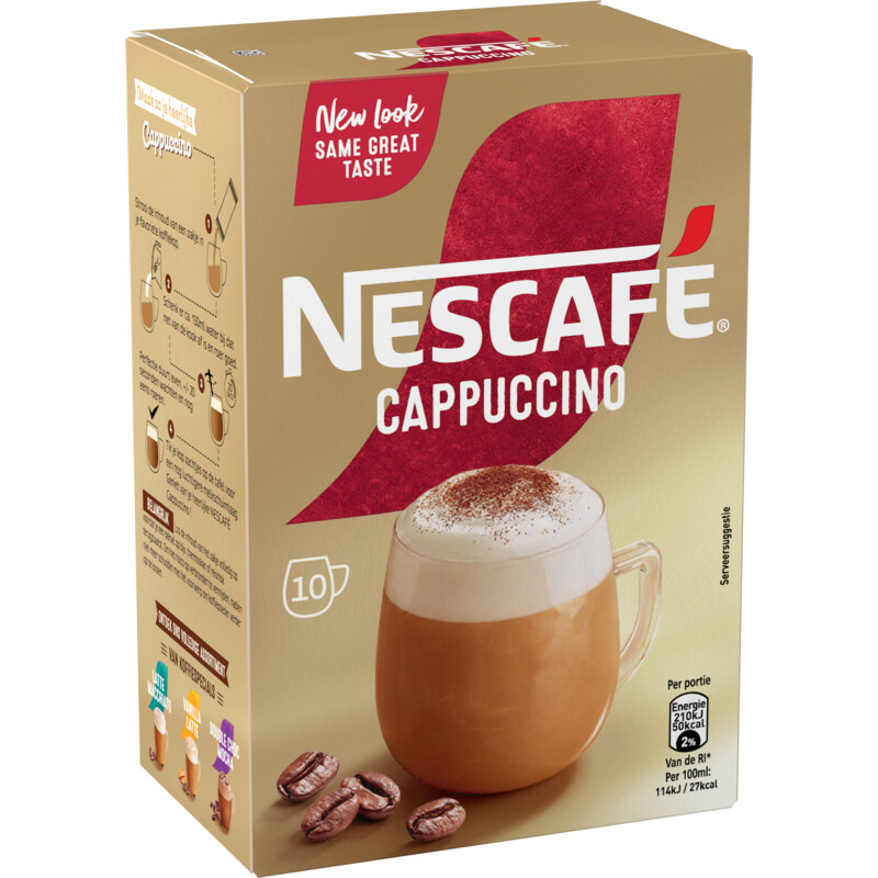 Een afbeelding van Nescafé Cappuccino oploskoffie