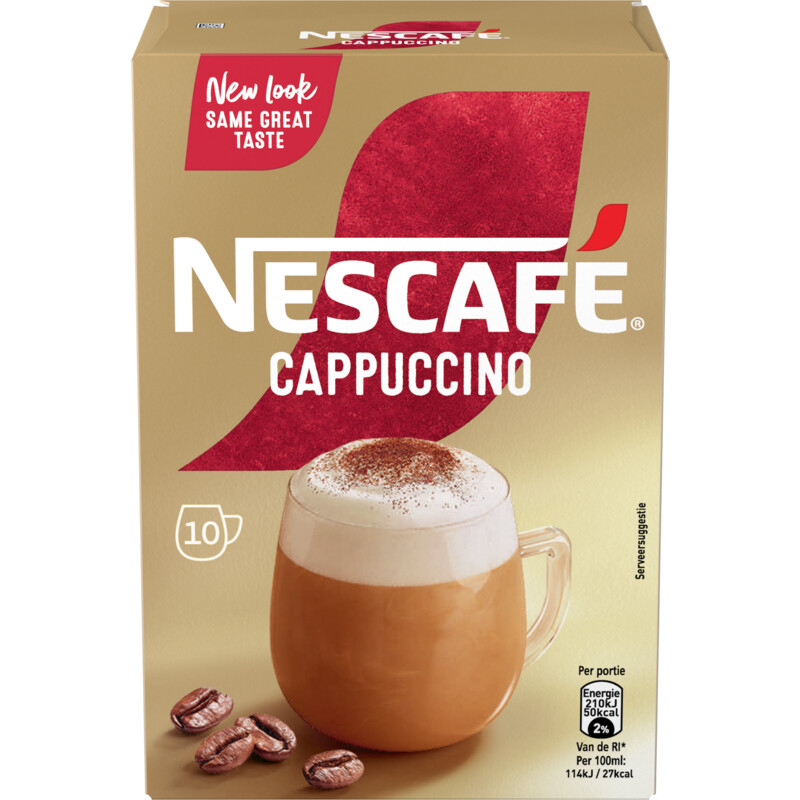 Een afbeelding van Nescafé Cappuccino oploskoffie