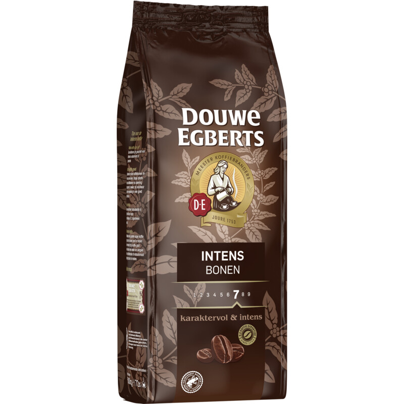 Een afbeelding van Douwe Egberts Intens koffiebonen