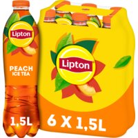 Een afbeelding van Lipton Ice tea peach 6-pack