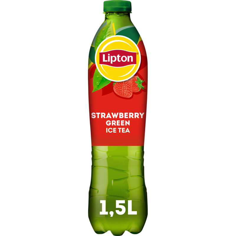 Een afbeelding van Lipton Ice tea green strawberry