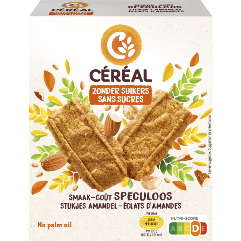 Een afbeelding van Céréal Speculaas stukjes amandel zonder suiker